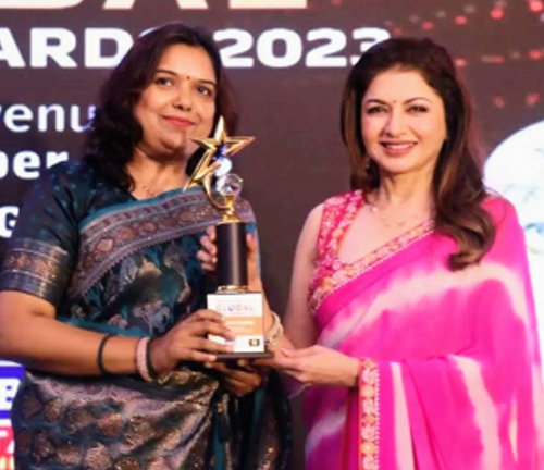 Dr.Brahmi Pandey  Honoured With Global Glory Awards 2023